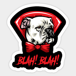 American Bulldog Halloween Vampire Sticker